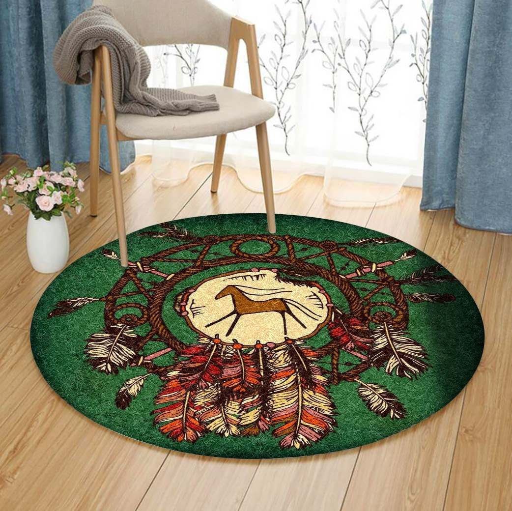 Native American Round Carpet