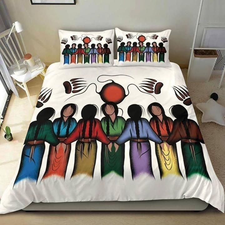 Native American Indian On Community Strength Bedding Set