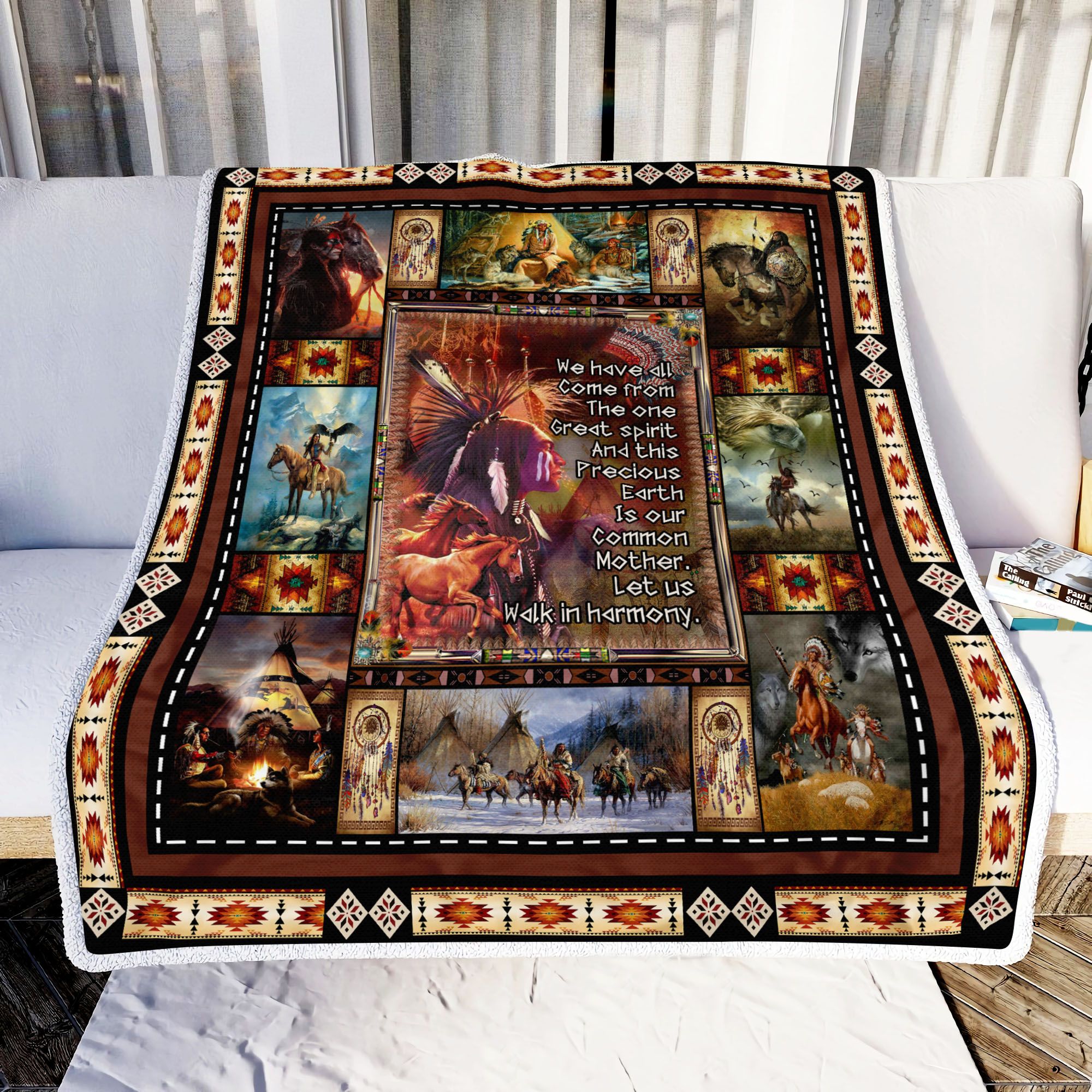 Native American Fleece Blanket