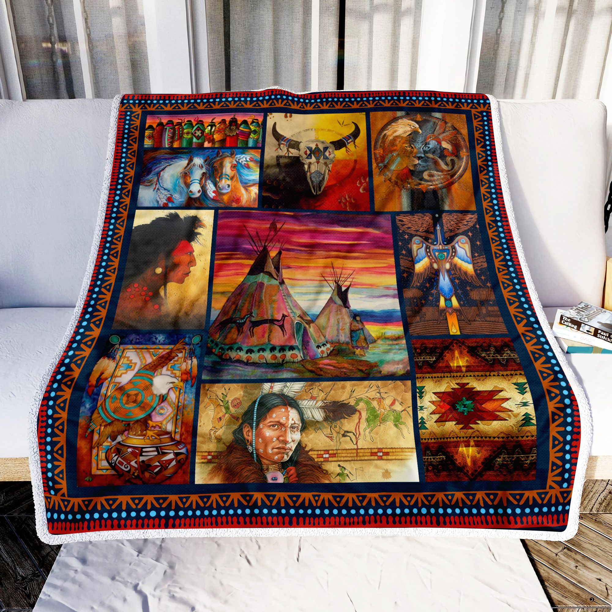 Native American Fleece Blanket