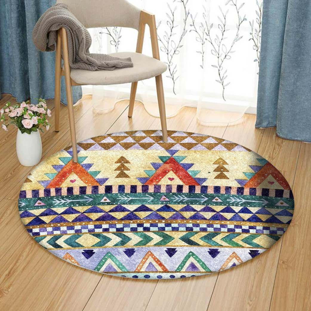 Native American Round Carpet