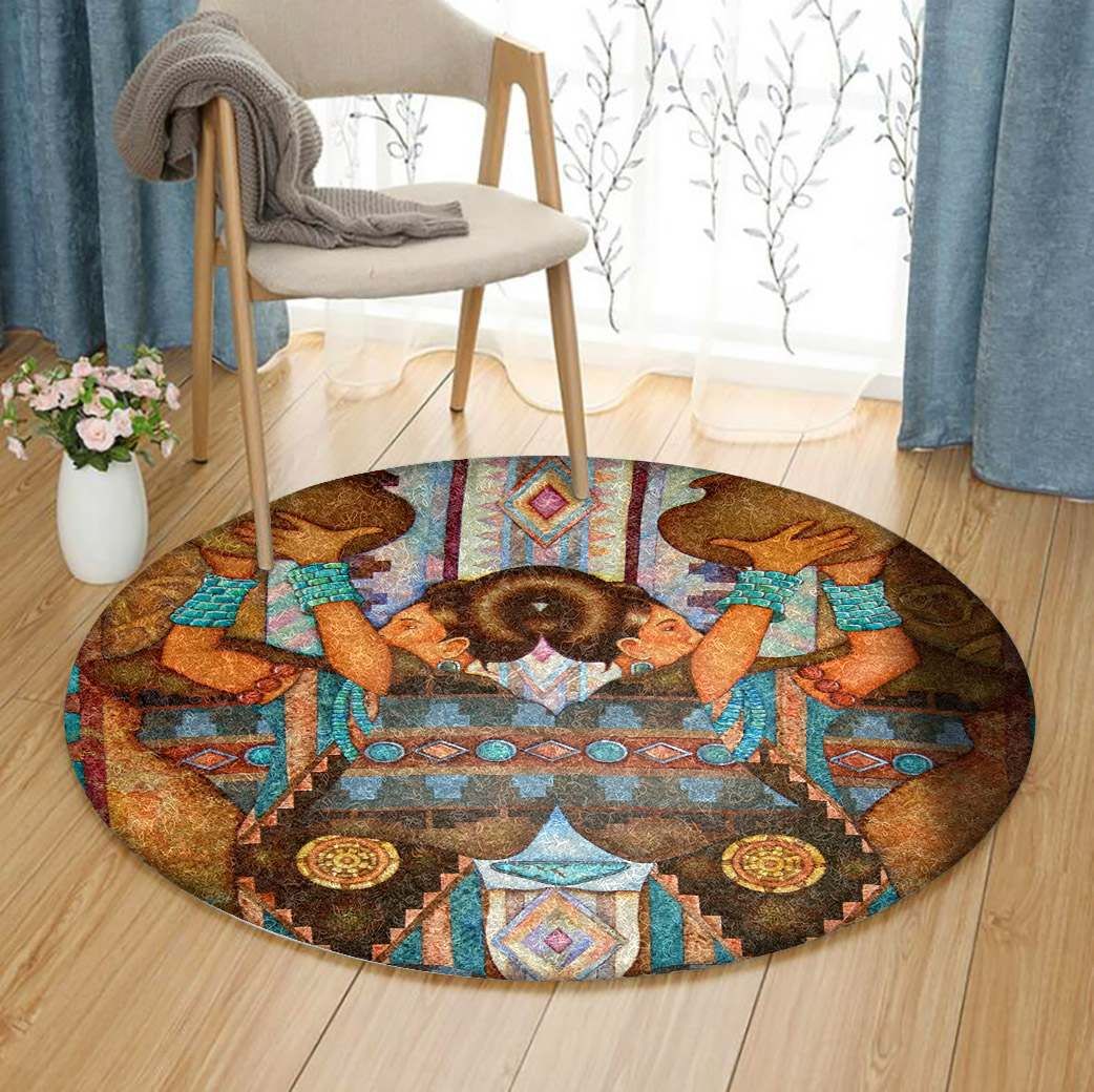 Native American Round Carpet