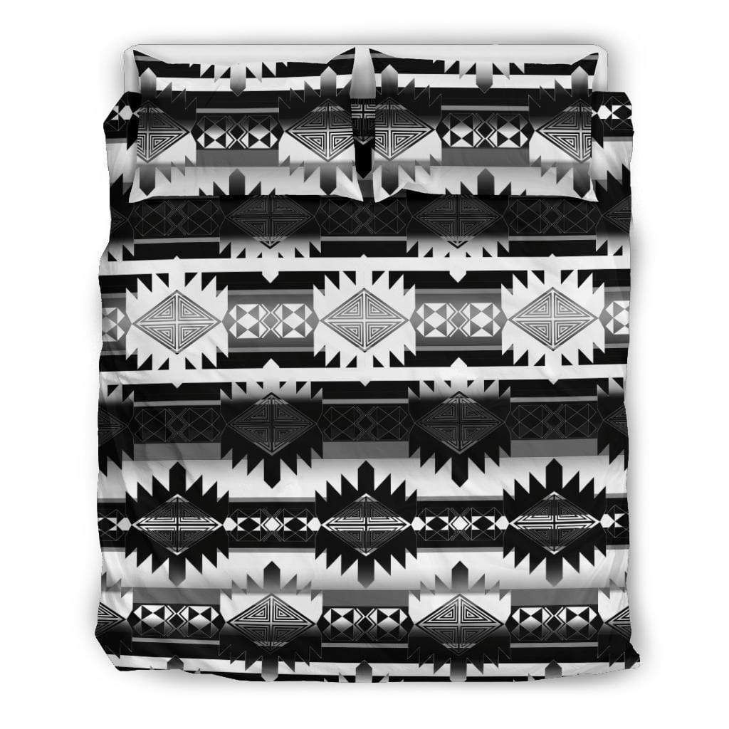 Native American Okotoks Black And White Bedding Set