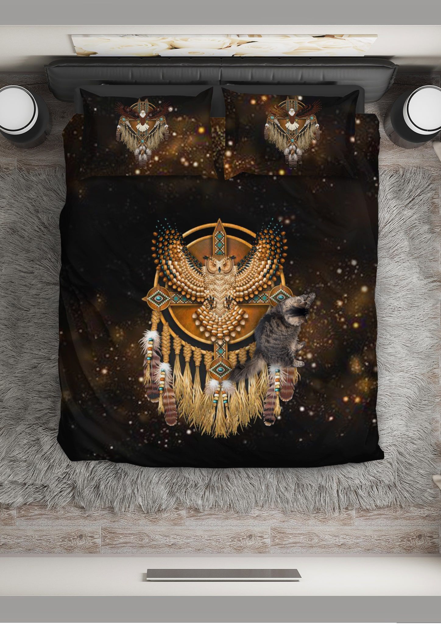 Native American Owl Bedding Set