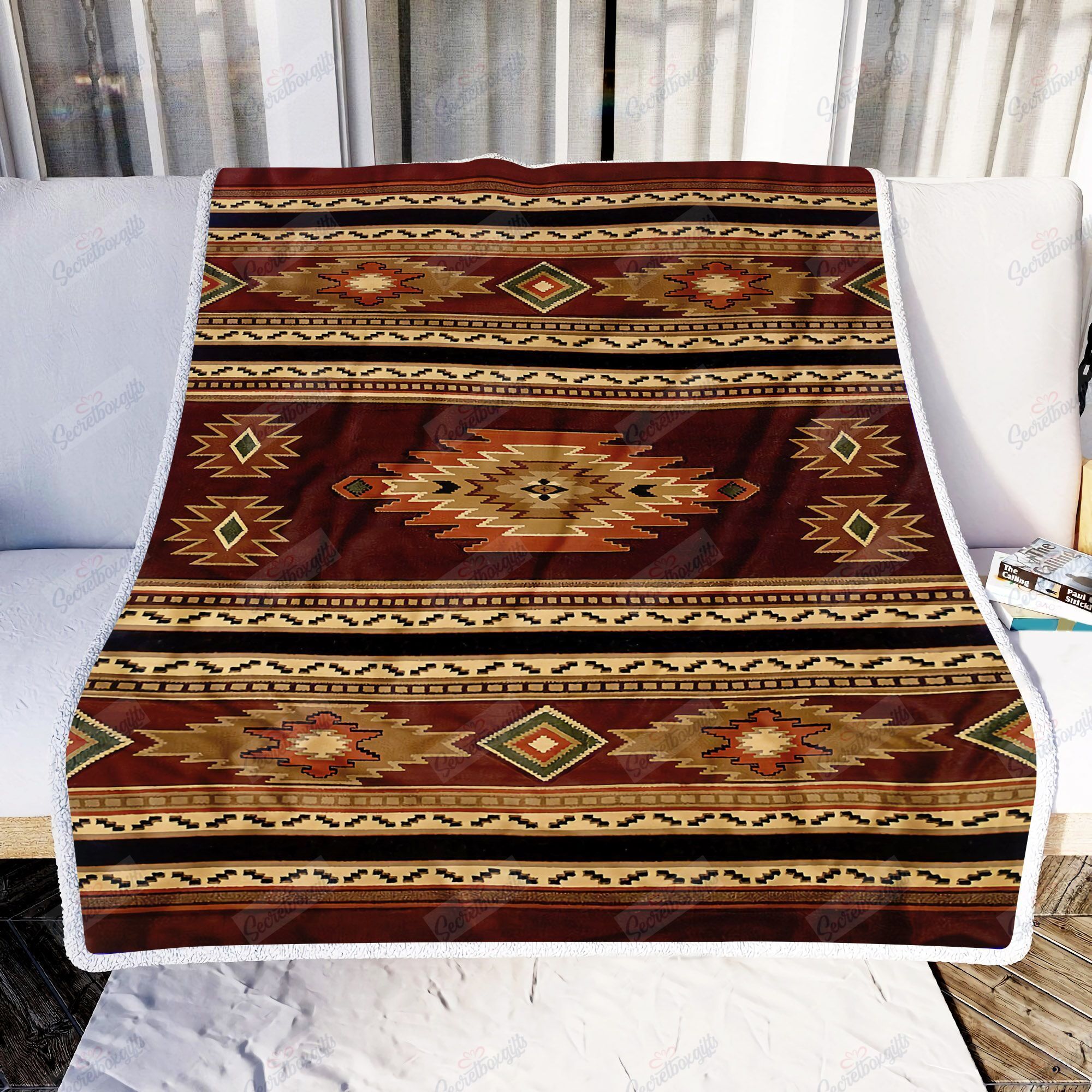 Native American Pattern Fleece Blanket