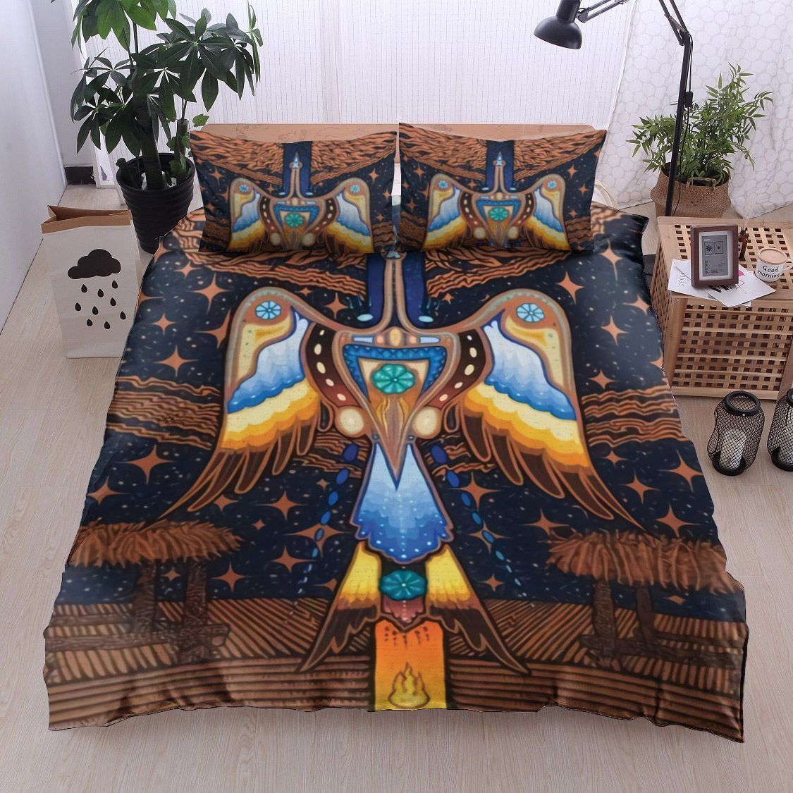 Native American Peyote Bird Bedding Set