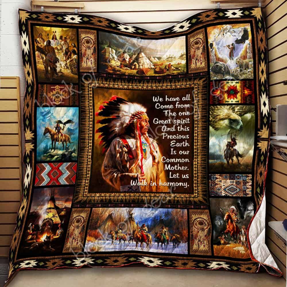 Native American Pride CL19100616MDQ Quilt Blanket