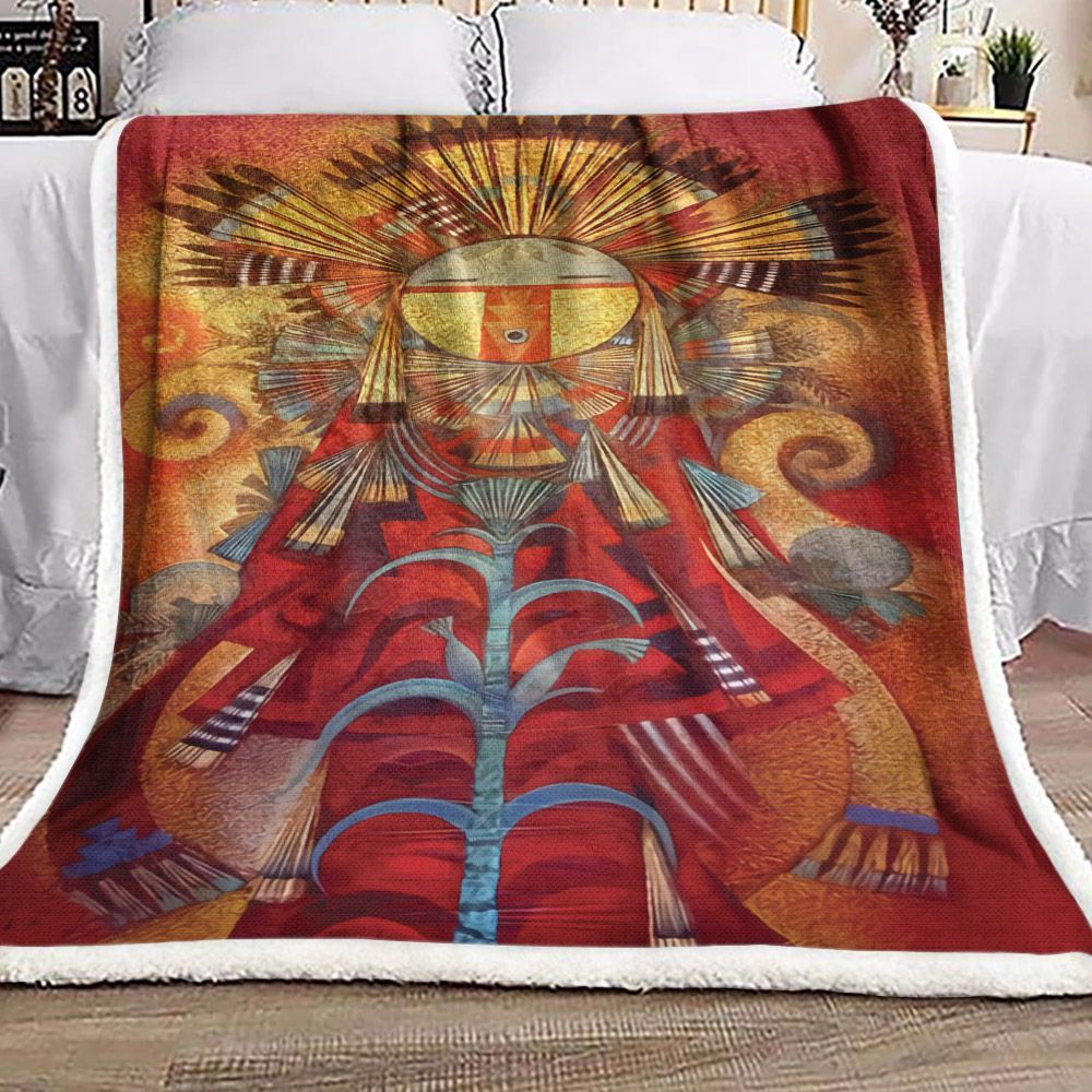 Native American Pride Sherpa Fleece Blanket