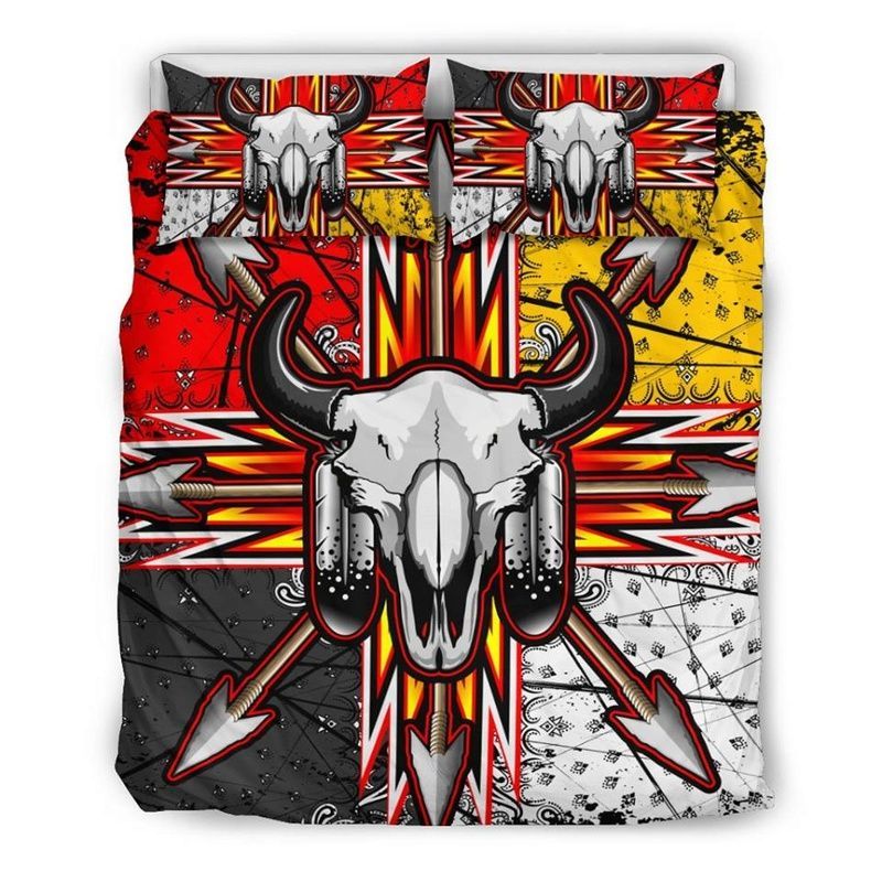 Native American Skull Bedding Set