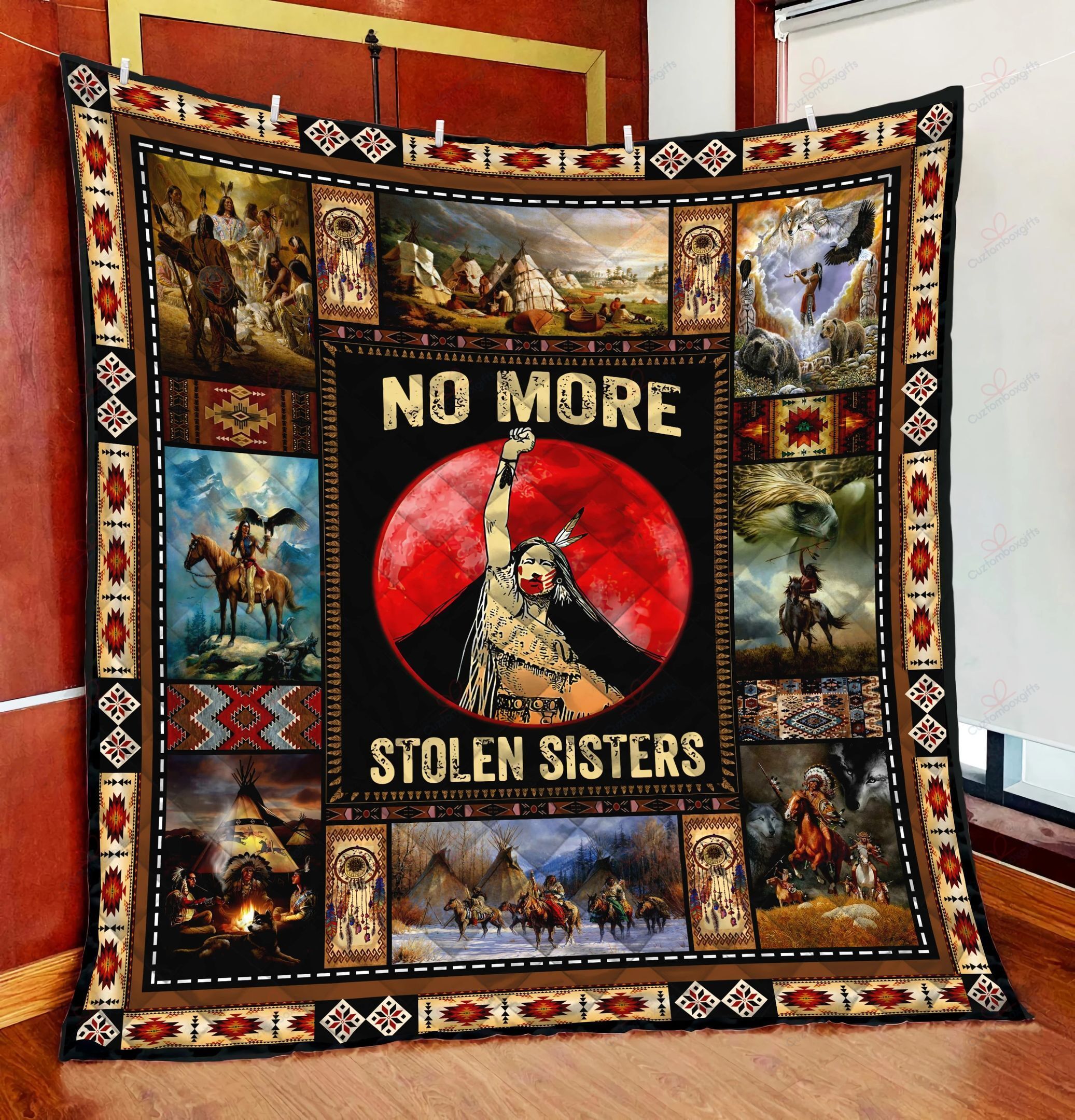 Native American TH1009072CL Quilt Blanket