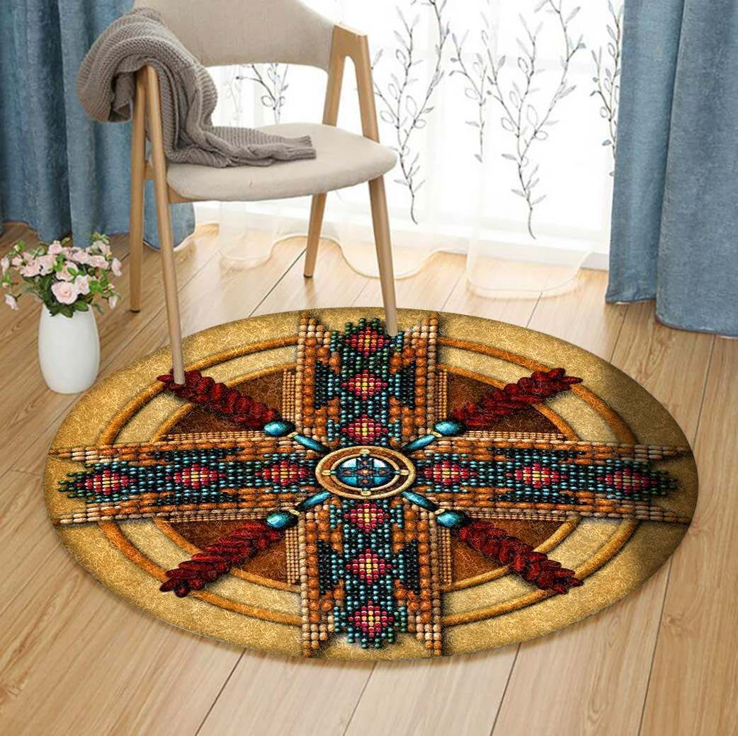 Native American Round Carpet