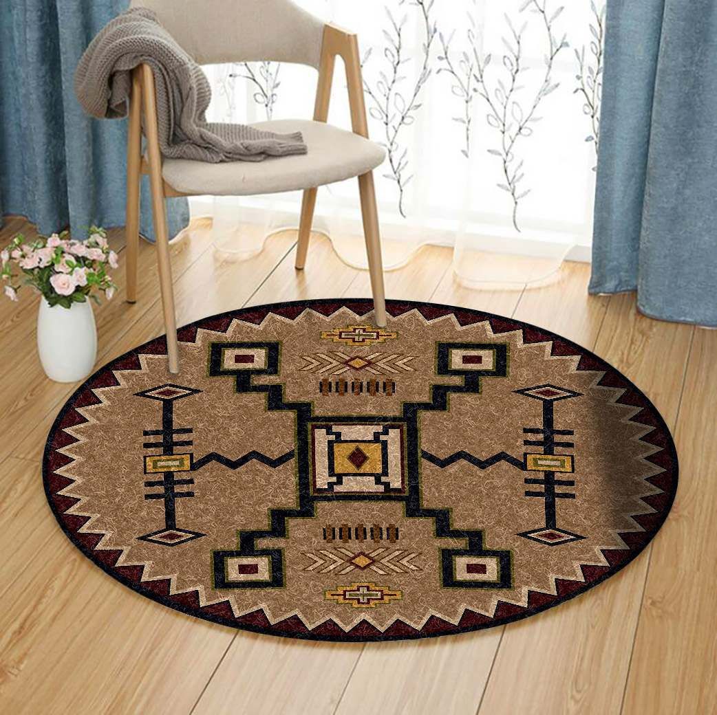 Native American Round Carpet