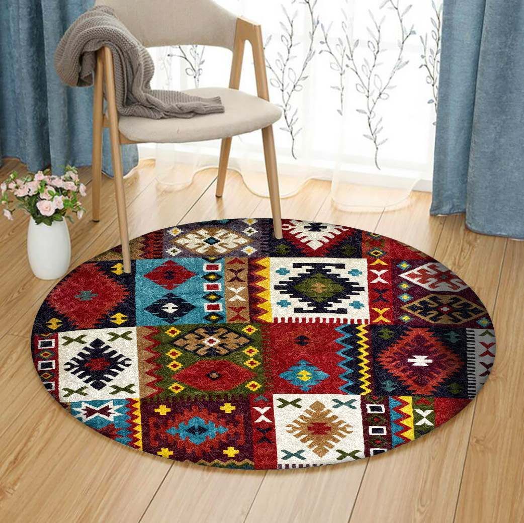 Native American Round Carpet
