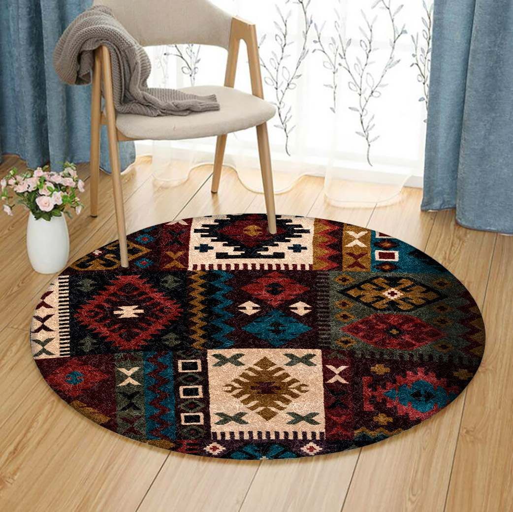 Native American Round Carpet