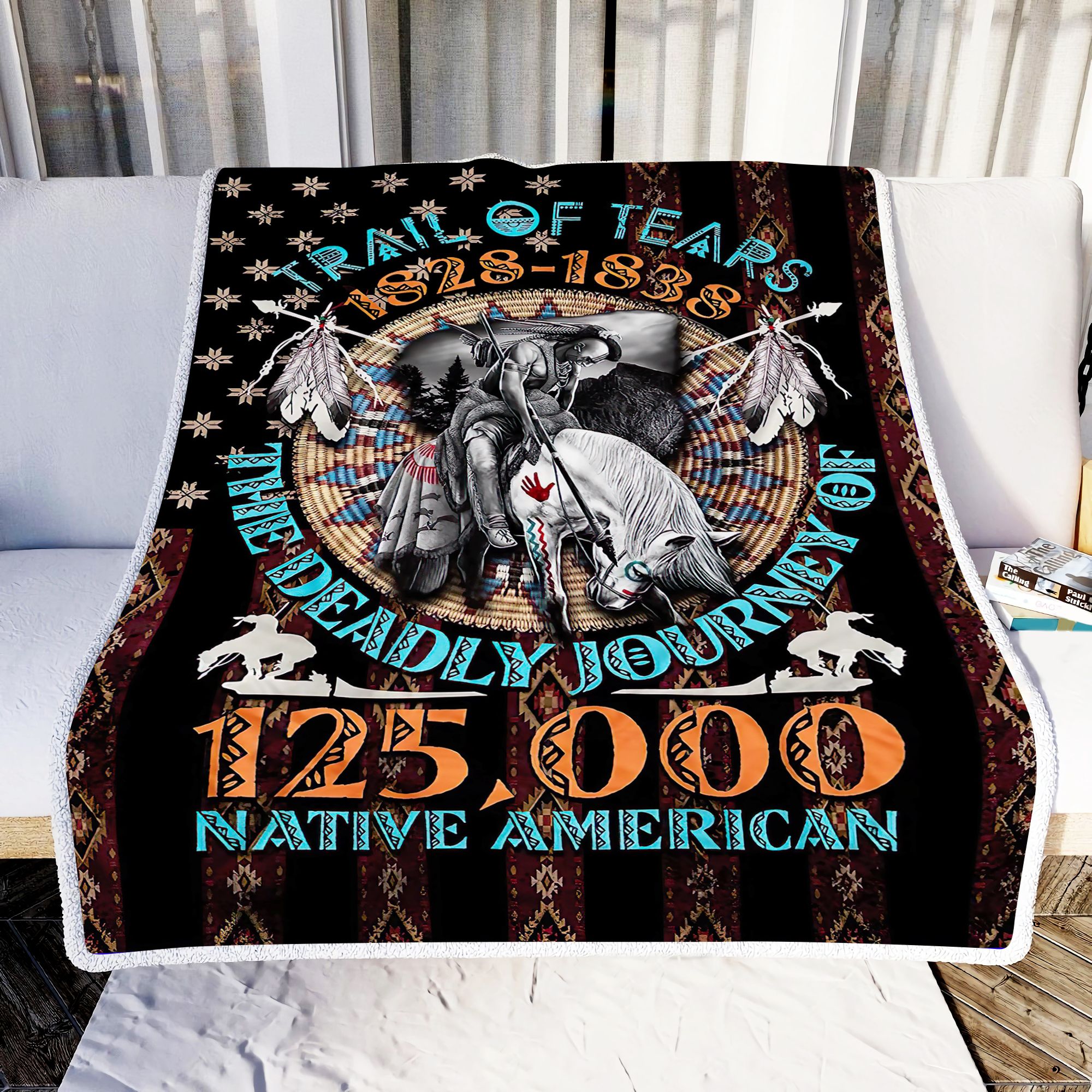 Native American Trail Of Tears Fleece Blanket