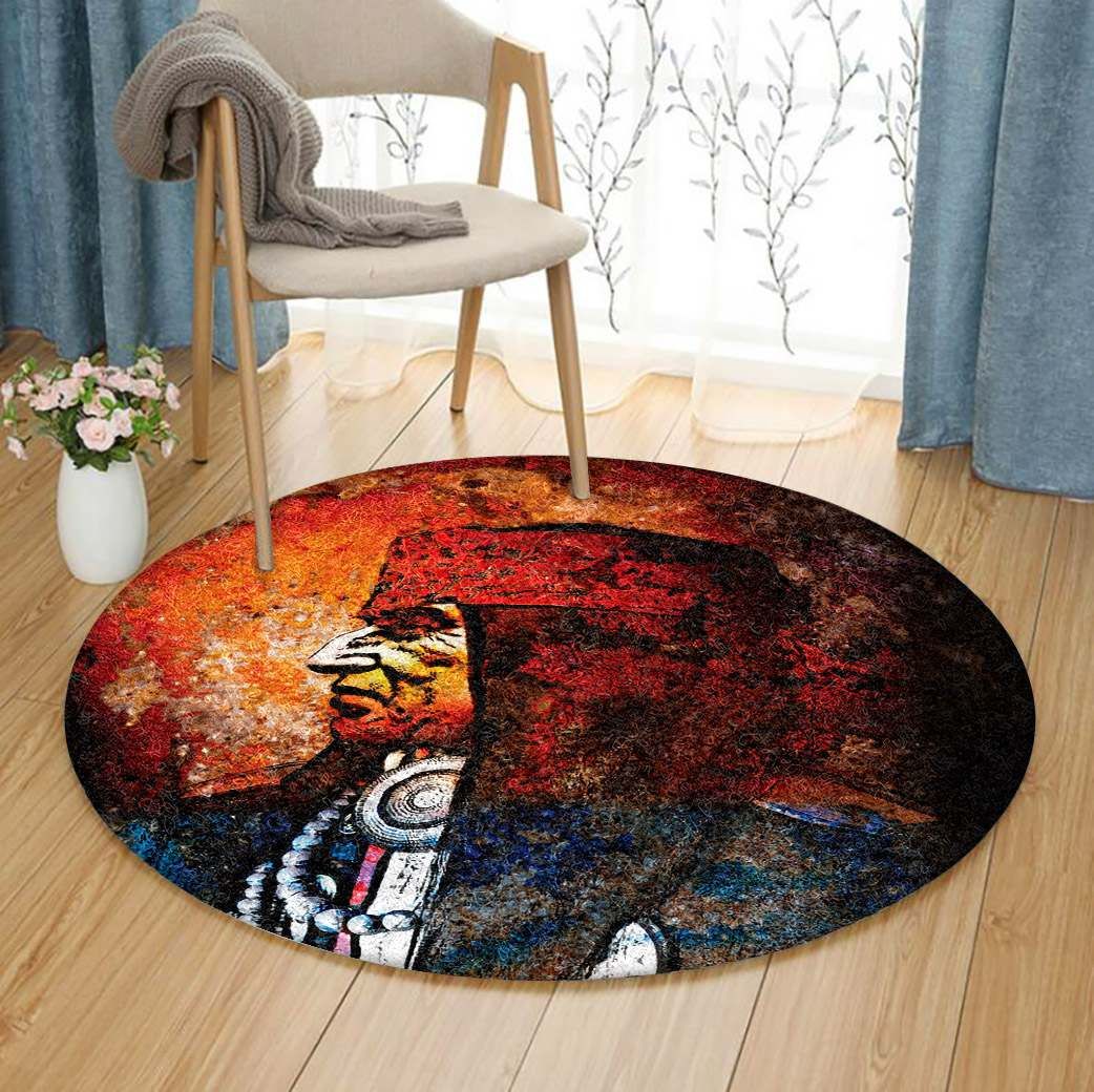 Native American Round Carpet