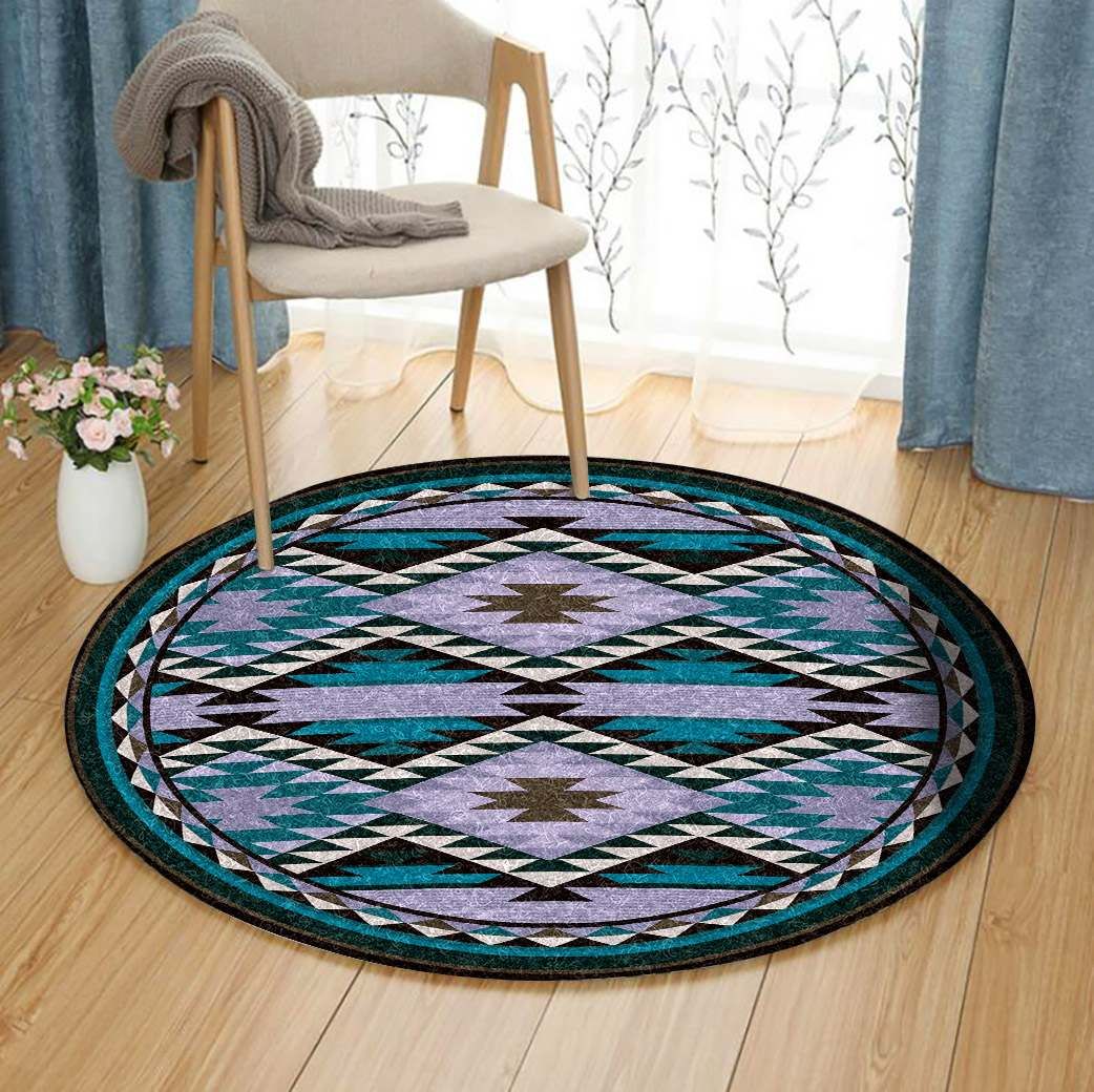Native American Round Carpet