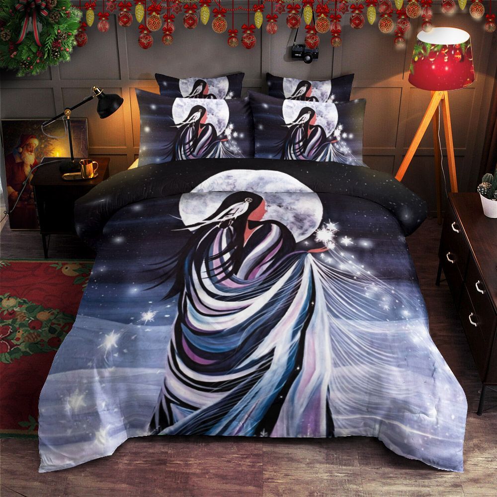 Native American Women Bedding Set