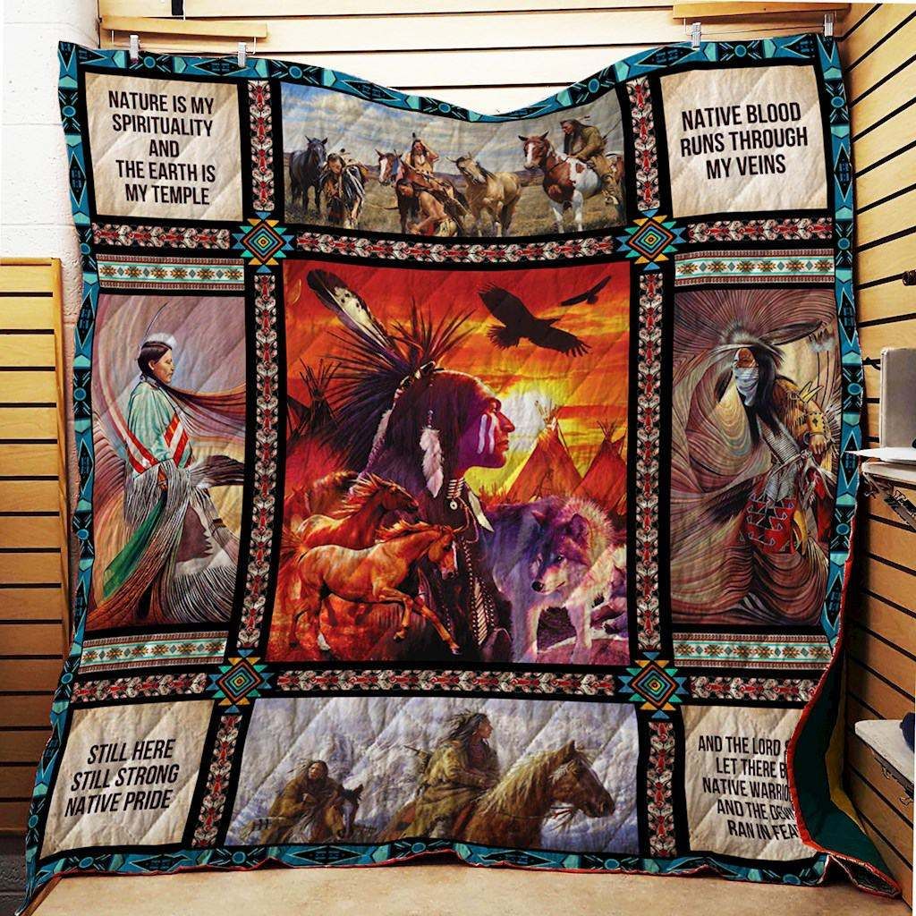 Native Americans CL22100396MDQ Quilt Blanket