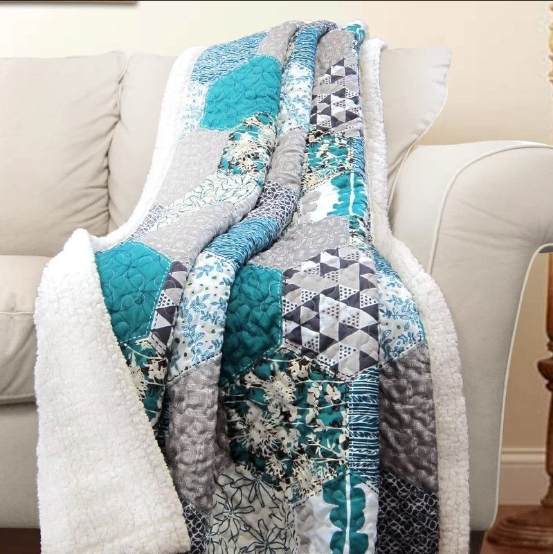 Native Sherpa Fleece Blanket