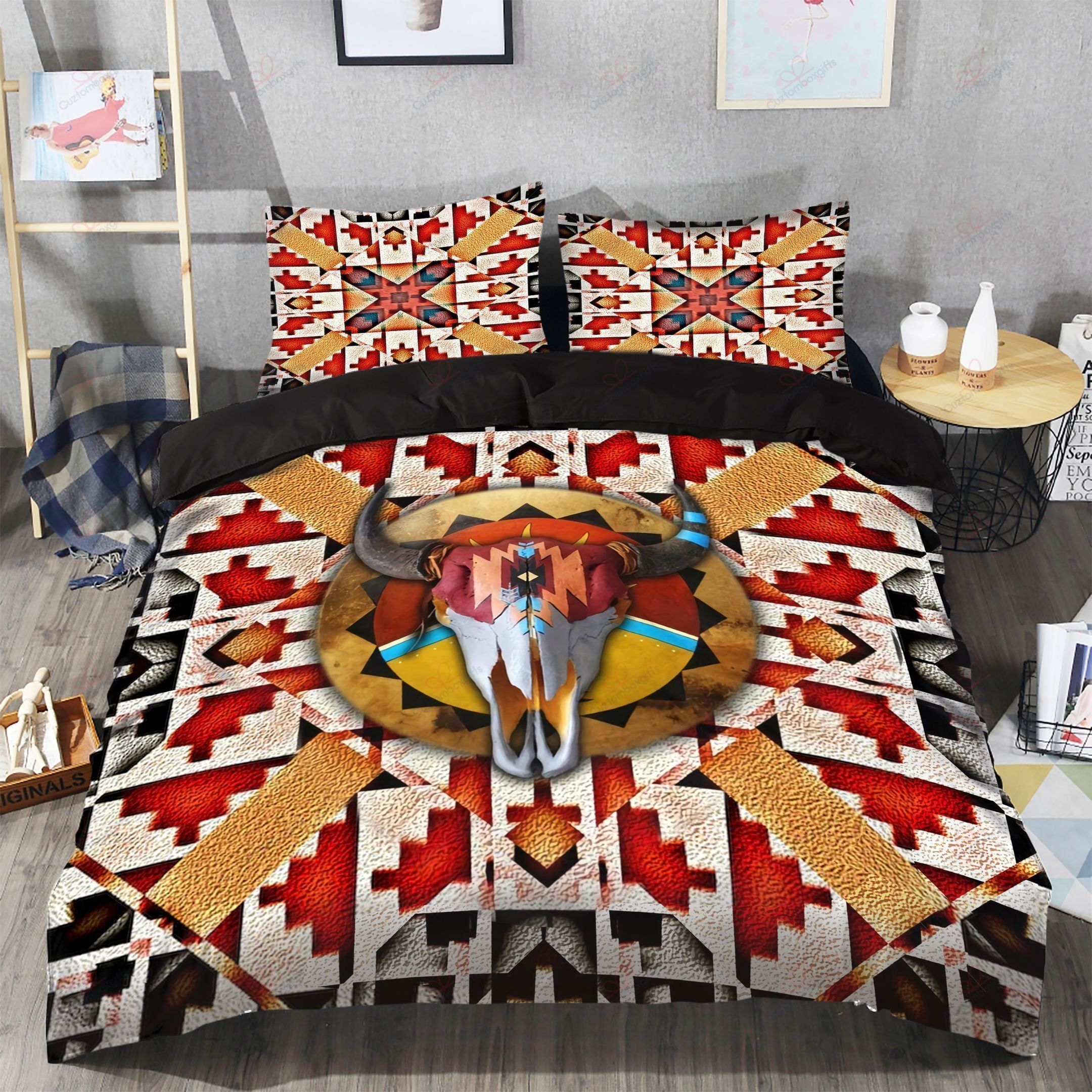 Native Color Pattern Printed Bedding Set