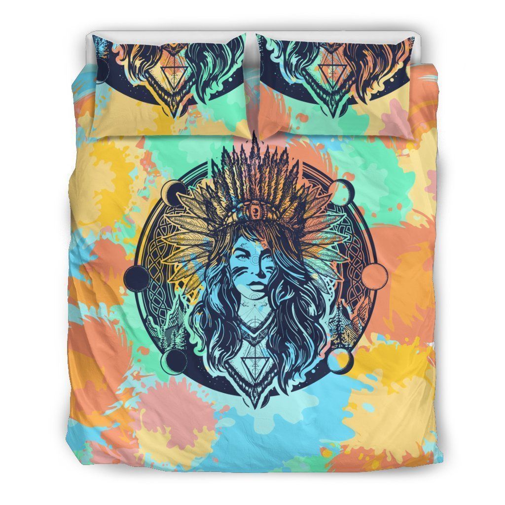 Native Indian Girl Bedding Set