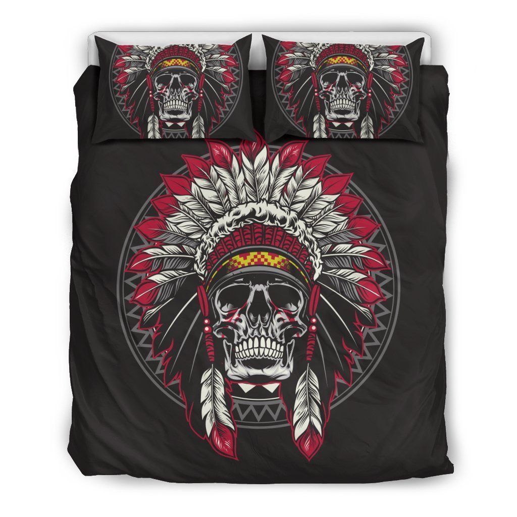Native Indian Skull Bedding Set