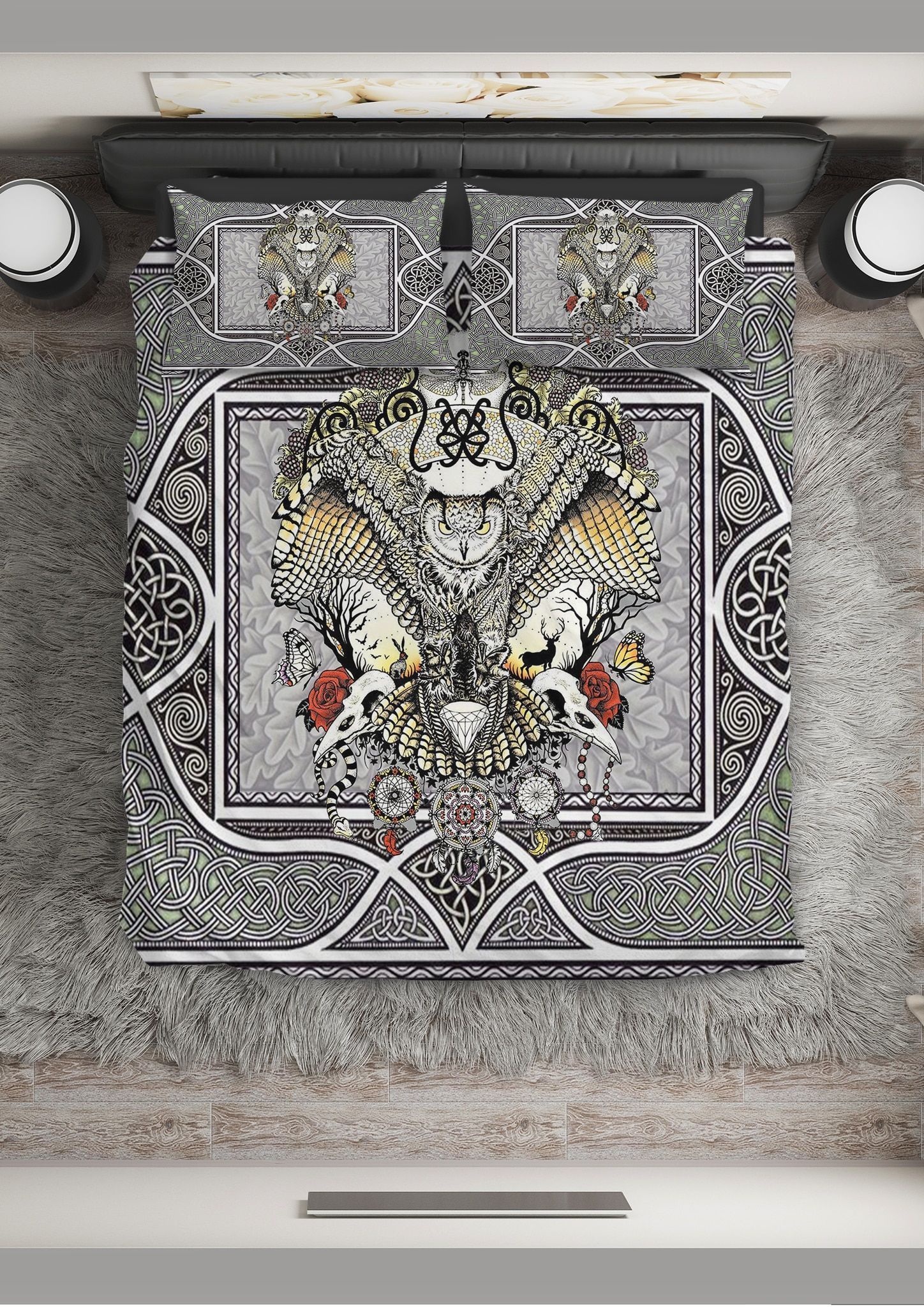 Native Owl Bedding Set