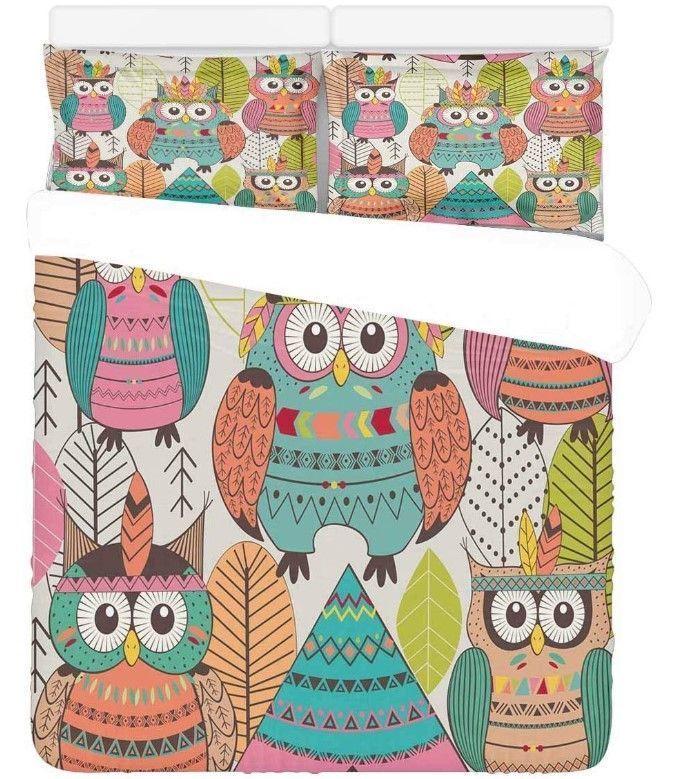 Native Owl Bedding Set