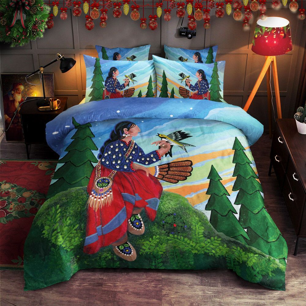Native Women Bedding Set