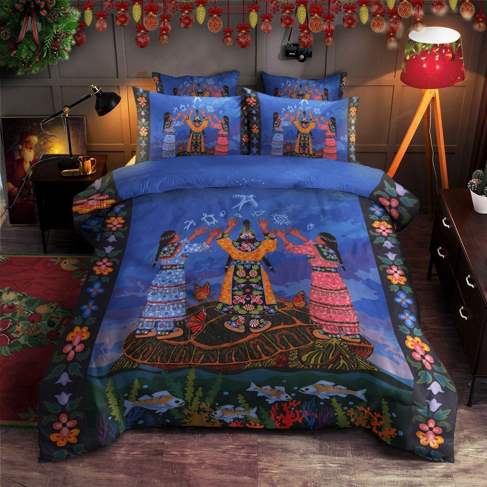 Native Women Bedding Set