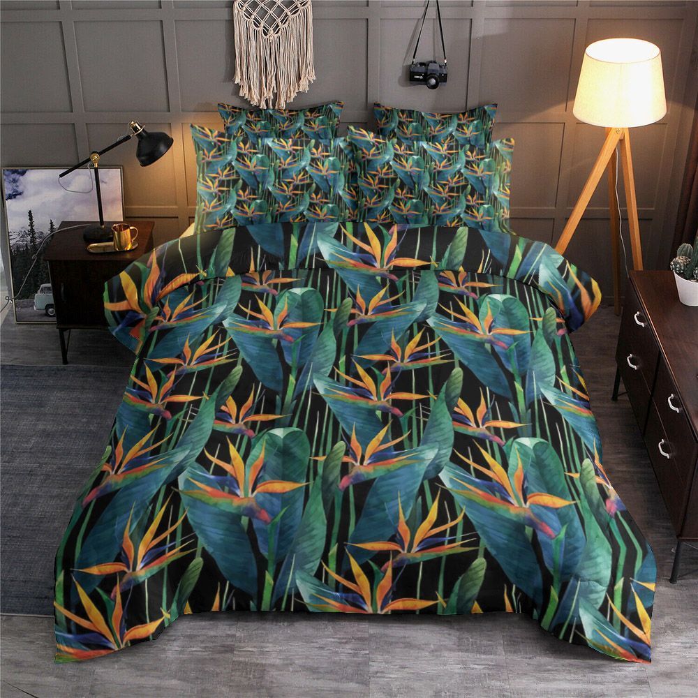 Natural Flower Bird Bedding Set