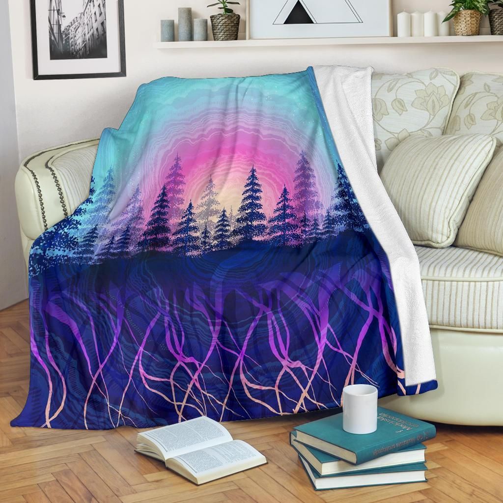Nature Camping Sherpa Fleece Blanket