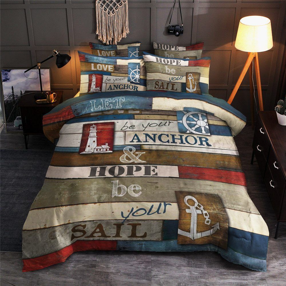 Nautical Anchor Bedding Set