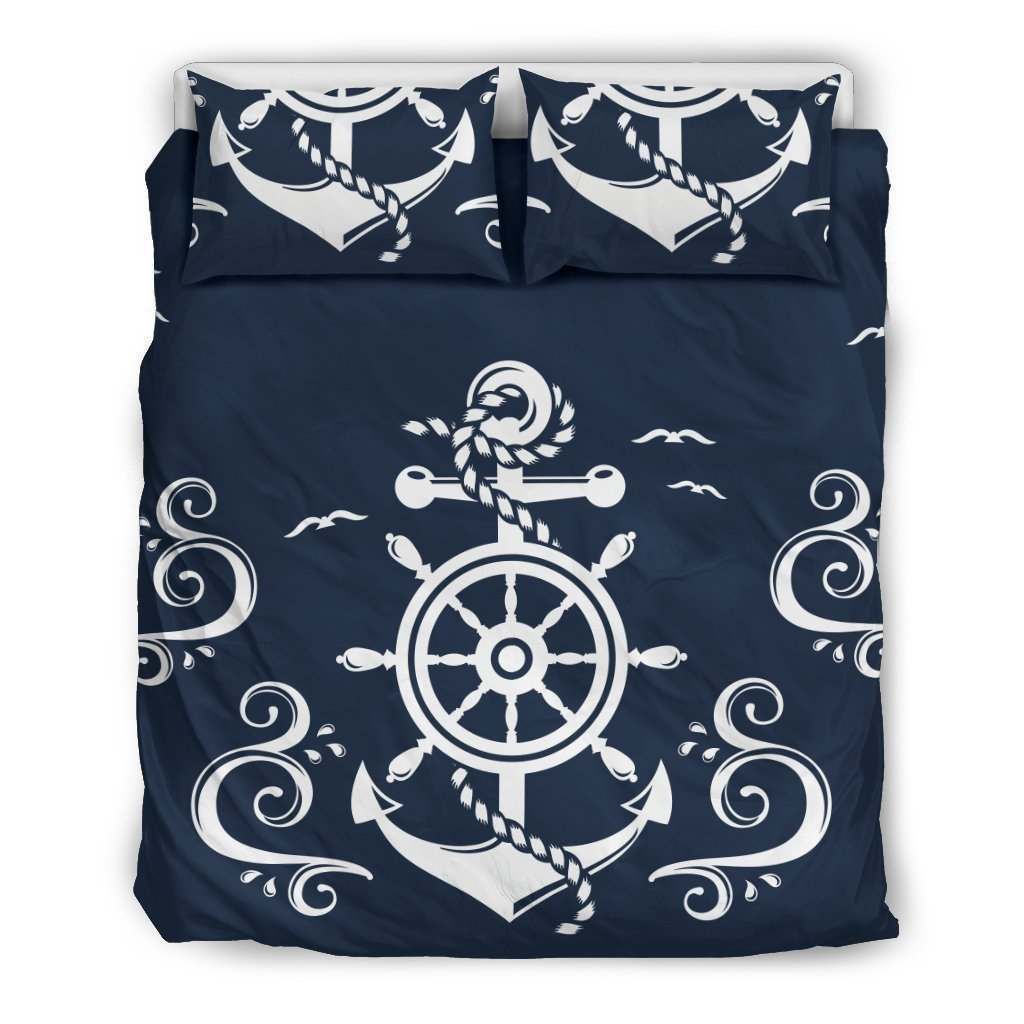 Nautical Anchor Lost My Heart Bedding Set