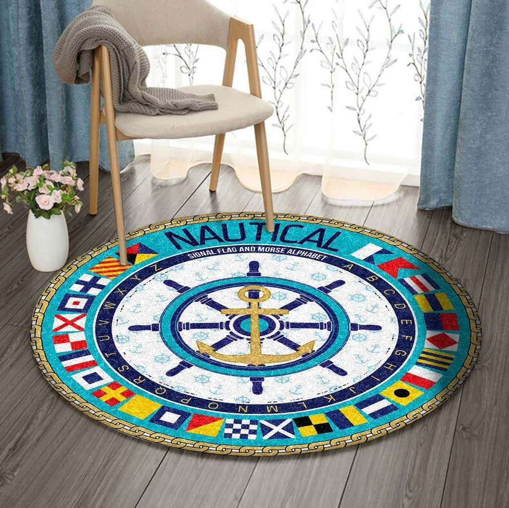 Nautical Round Carpet