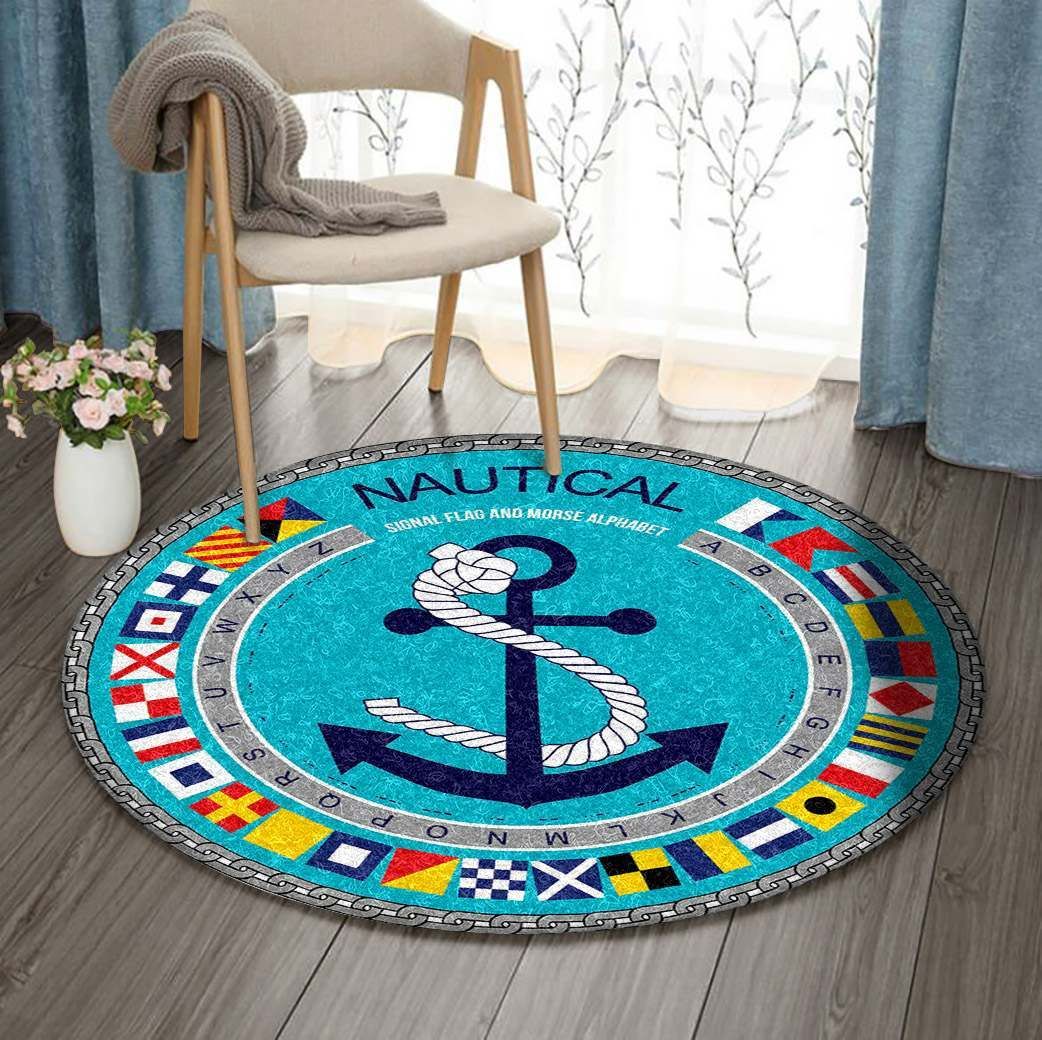 Nautical Round Carpet