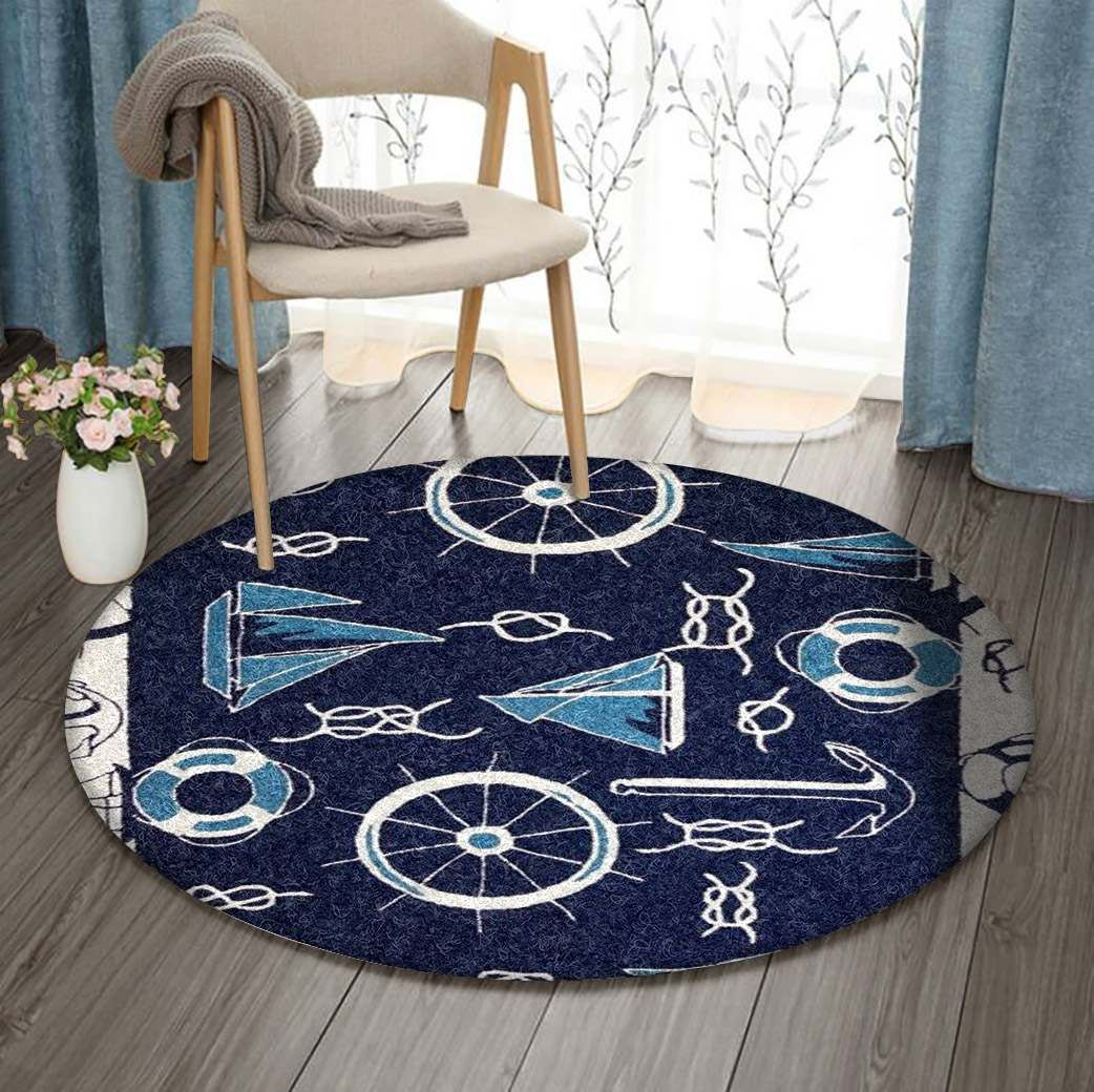 Nautical Round Carpet