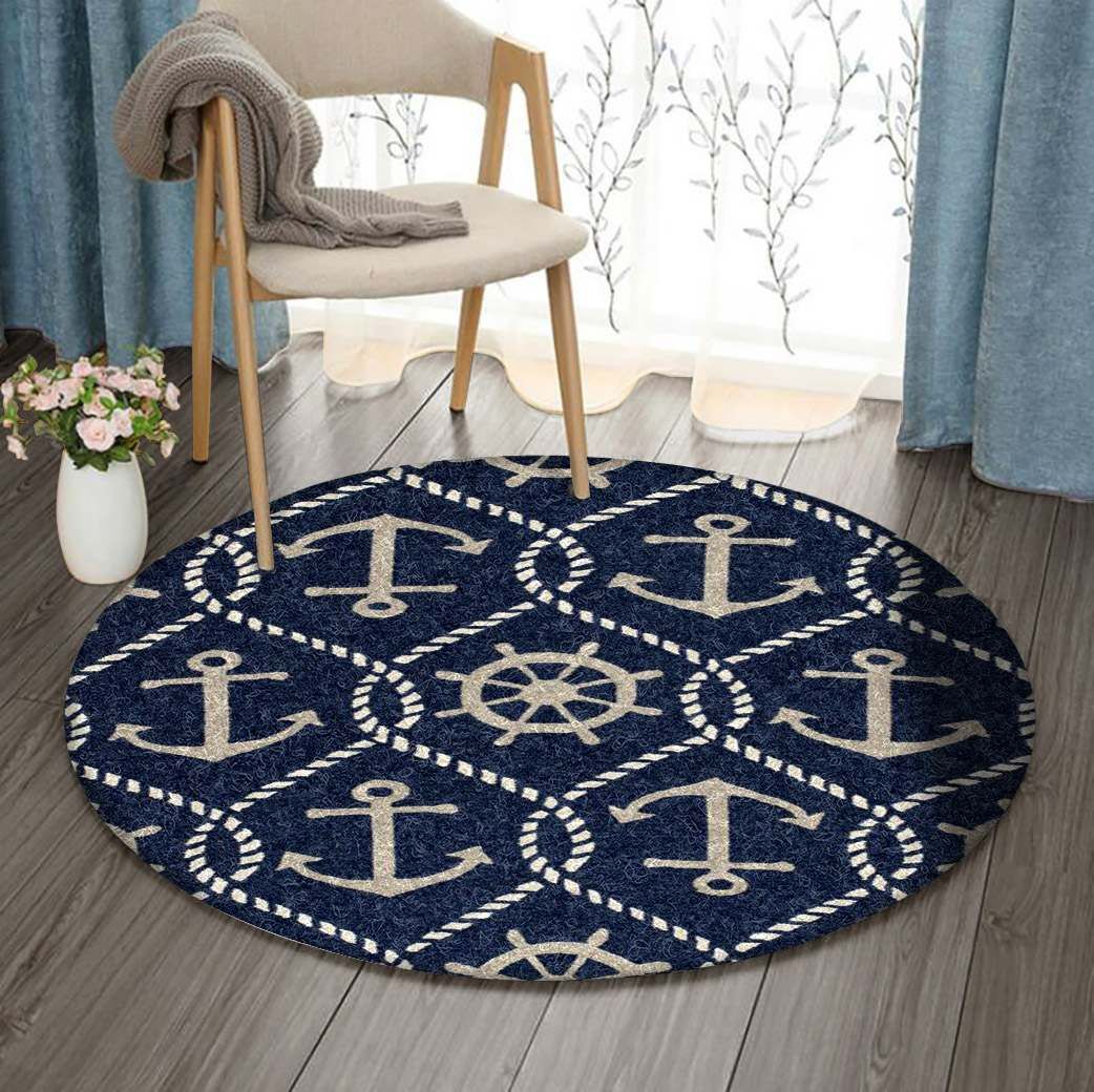 Nautical Round Carpet