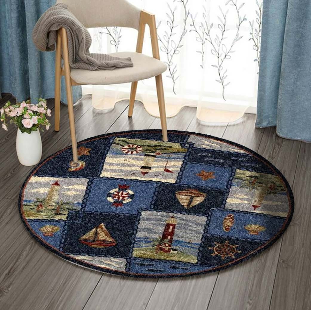 Nautical Round Carpet