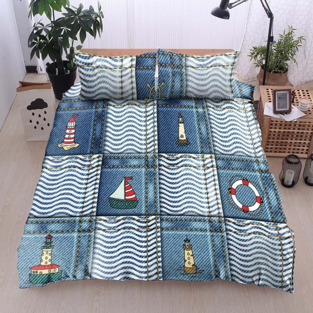 Nautical Lighthouse Sail Bedding Set