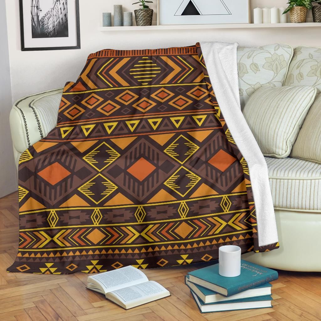 Navajo Pattern Sherpa Fleece Blanket