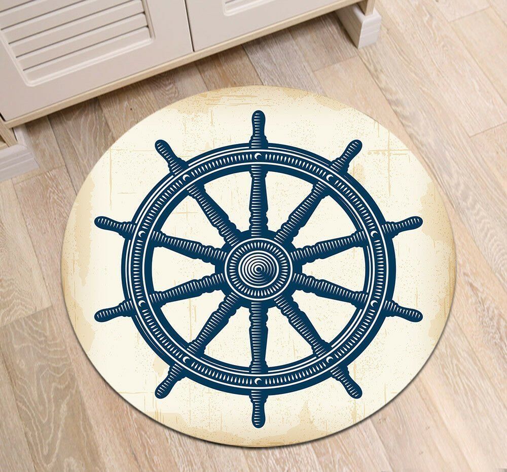 Navigation Elements Rudder Round Carpet
