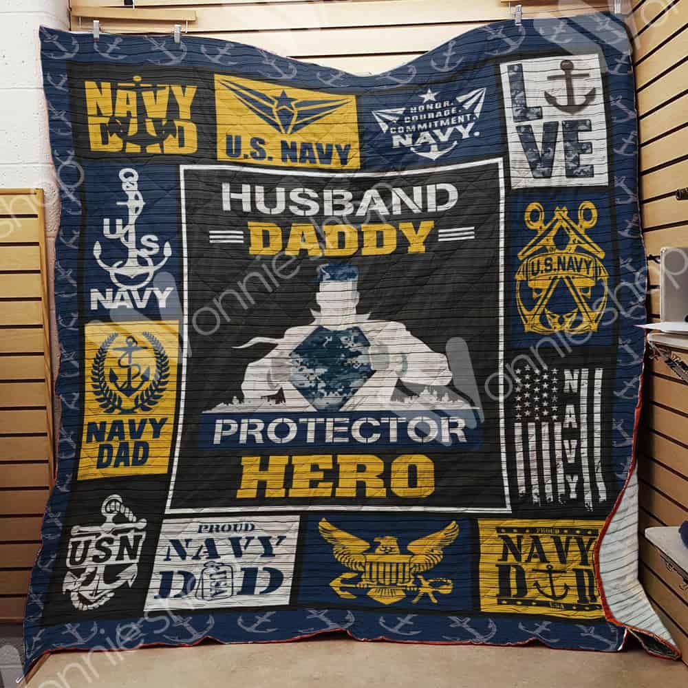 Navy Dad Quilt Blanket DHC1102301TD