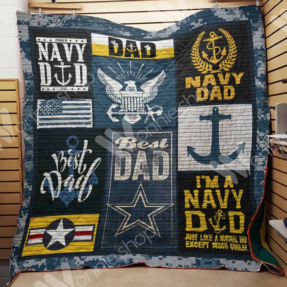 Navy Dad Quilt Blanket DHC1102373TD