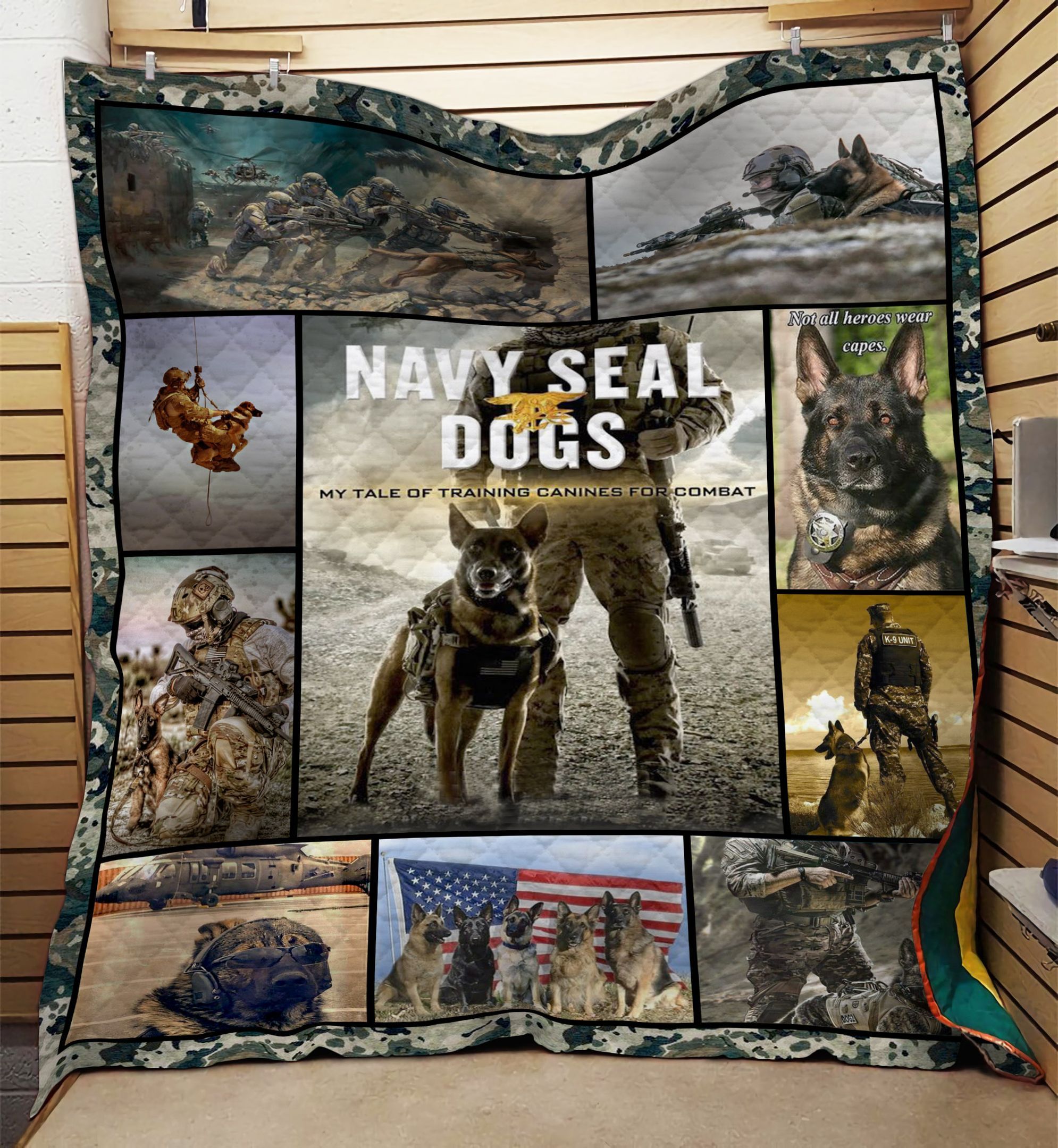 Navy Seal Dogs GS-KL1101PH Quilt Blanket