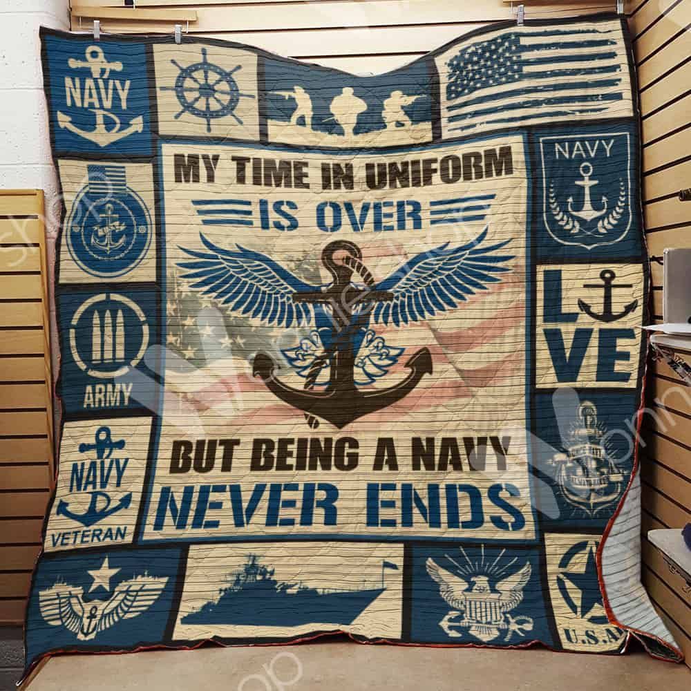 Navy Veteran 29 GS-CL-ML0111 Quilt Blanket