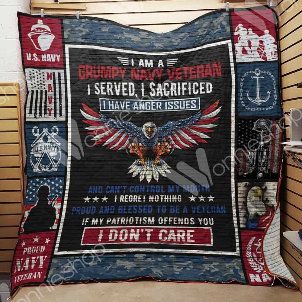 Navy Veteran Quilt Blanket DHC03021058TD