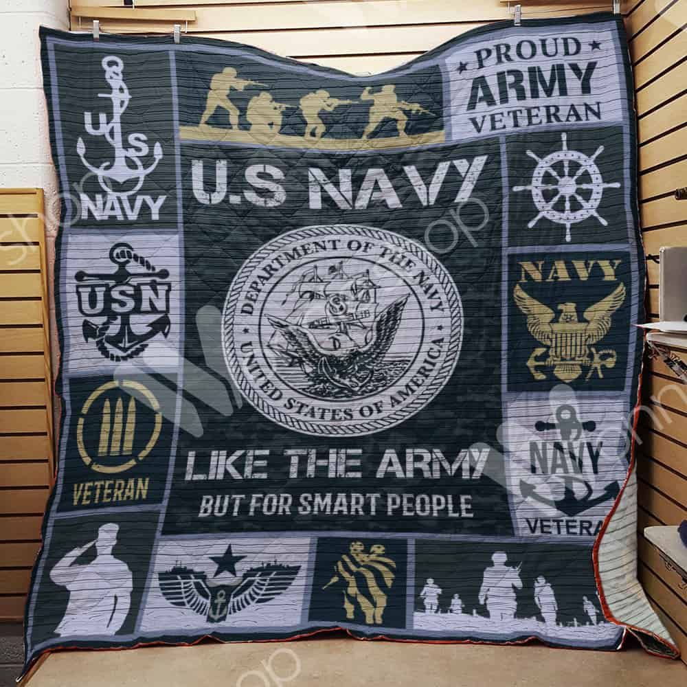 Navy Veteran Quilt Blanket DHC03021289TD