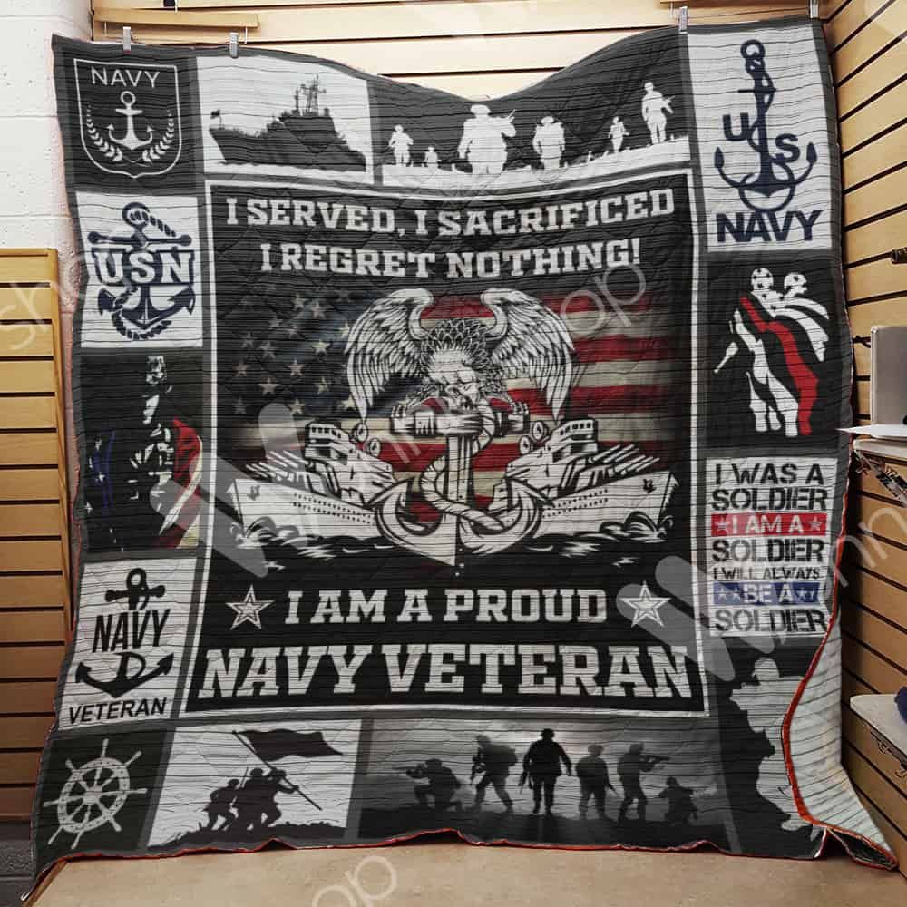 Navy Veteran Quilt Blanket DHC1002682TD